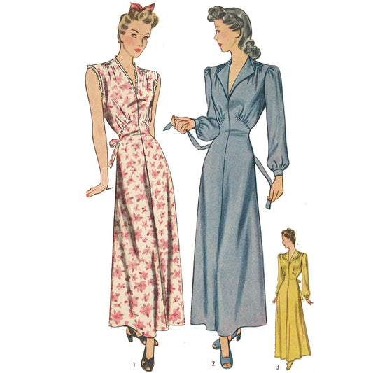 Vintage 1940s Lounge-wear ☀ Housecoat ...
